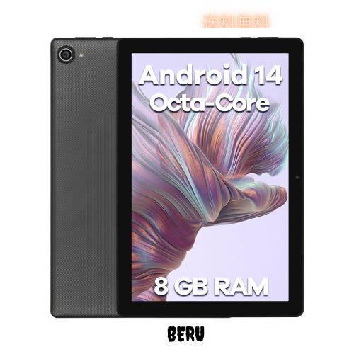 10.1 インチ タブレット Android 14 オクタコア プロセッサ タブレット、8GB RAM 32GB ROM (TF 1TB)、5+8MP デュアル カメラ (ブラック)の通販はその他パソコン・PC周辺機器