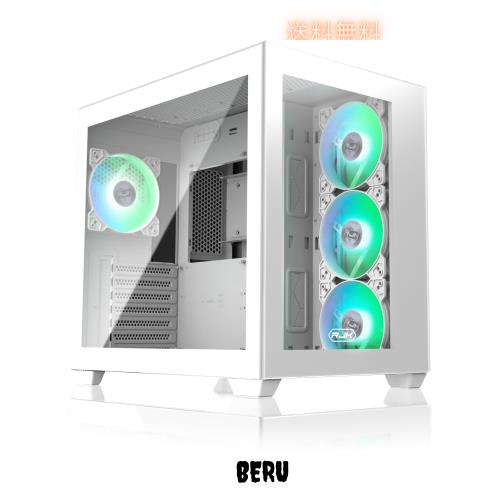 RAIJINTEK ライジンテック PCケース PAEAN C7 WHITE TG4 ATX対応 ミドルタワー型 強化ガラス デュアルチャンバー設計 12025ARGBファン4基の通販は 15,739円