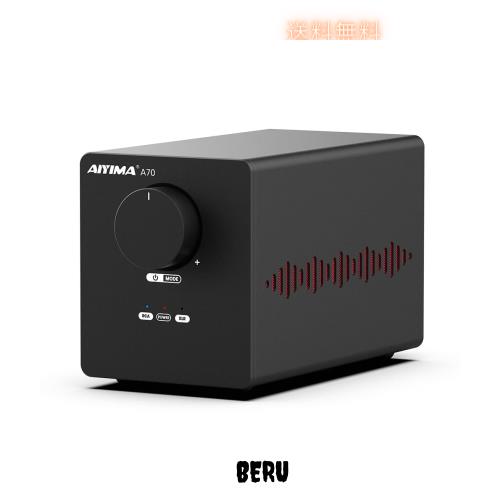 AIYIMA A70 PFFB付きバランスステレオアンプ、TPA3255 デスクトップ・ホームシアター用2チャンネルクラスDアンプ ブックシェルフ型スピー