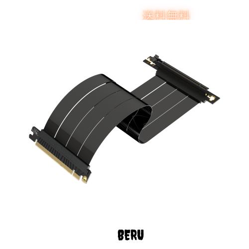 LINKUP - AVA5 PCIE 5.0 ライザーケーブル | RTX5090 RX9070 GPUに対応 | x16 128GB/s速度 | PCIe 4.0 ＆ WRX80/WRX90Eと互換性あり | 右