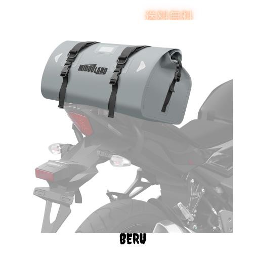 バイク用シートバッグ シートバッグ 40L 大容量 600D PVC IPX6 完全防水 防塵 折りたたみ式 携帯便利 バイク用 キャンプ 反射テープ付き の通販は