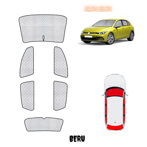 フォルクスワーゲン ゴルフ8 車中泊 サンシェード フォルクスワーゲン専用 Golf8 mk8 2021年-現行 サンシェード フルセット マルチサンシの通販は 8,317円
