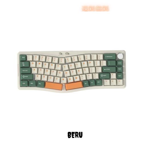 AKS068proゲーミングキーボード アアリスレイアウト65% 68キー Sea Salt リニアスイッチ 3モード Bluetooth/2.4G/USB-Cガスケット搭載ホの通販は