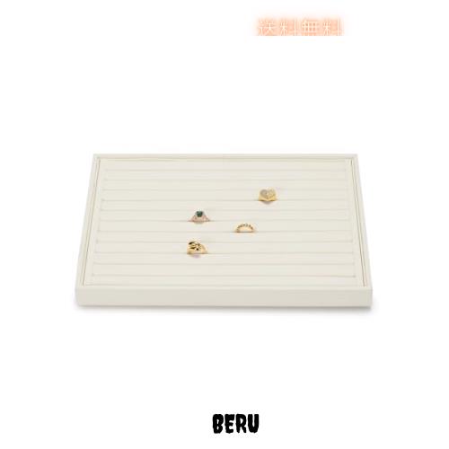 Oirlv ジュエリートレイ マイクロファイバー リング 指輪 イヤリング ディスプレイ 収納 高級 おしゃれ 適格請求書に対応 P16804 (ベージの通販は 6,364円