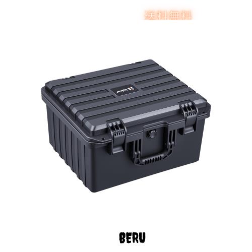 Lykus HC-4030 防水ハードケース 格子状カットスポンジが内蔵 内寸:40.5x33.5x23 cm カメラ、ドローン、ラップトップなどに適用