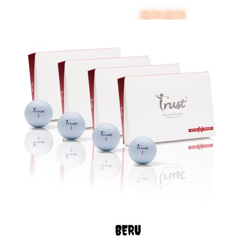 TrustトラストゴルフボールBison X Power 飛ぶ 圧倒的な飛距離 狙ったところに止まる 心地よい手応え ウレタンカバー3ピース ヘッドスピ