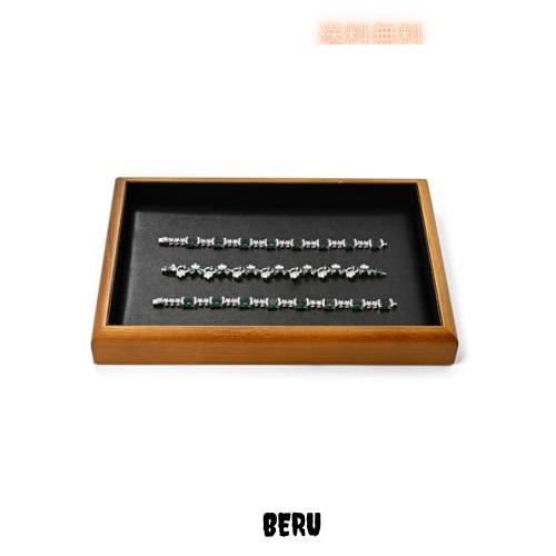 Oirlv ジュエリートレイ フラットトレイ 木製 ネックレス 指輪 腕時計 ディスプレイ 収納 高級 おしゃれ 適格請求書に対応 P18201 (ブラの通販は 5,077円