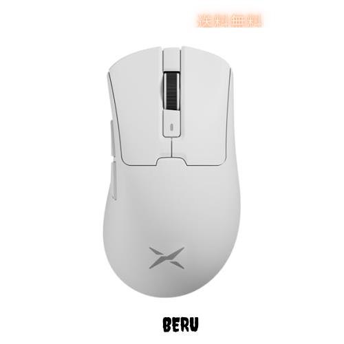 DELUX M900PRO エルゴノミックゲーミングマウス 無線、8000Hzポーリングレート、63g軽量、大手用、PAW3395センサー26000DPI、Huanoピンク