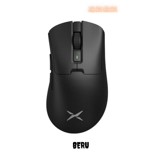 DELUX M900PRO エルゴノミックゲーミングマウス 無線、8000Hzポーリングレート、63g軽量、大手用、PAW3395センサー26000DPI、Huanoピンク