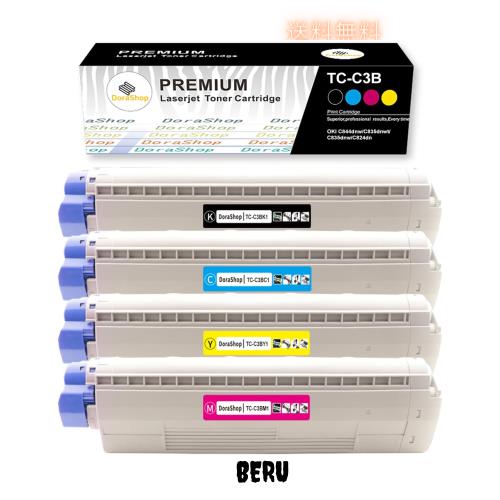 COREFIDO 沖データ OKI TC-C3BK1⁄C1⁄M1⁄Y1トナーカートリッジ 4色