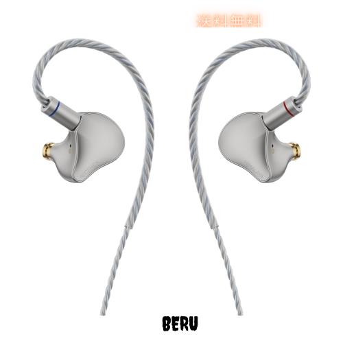 NICEHCK Himalaya カナル型イヤホン イヤモニ 1DD 10mmダイナミックドライバーが搭載されて リケーブル可能 純チタン合金の筐体 2.5mm 3.