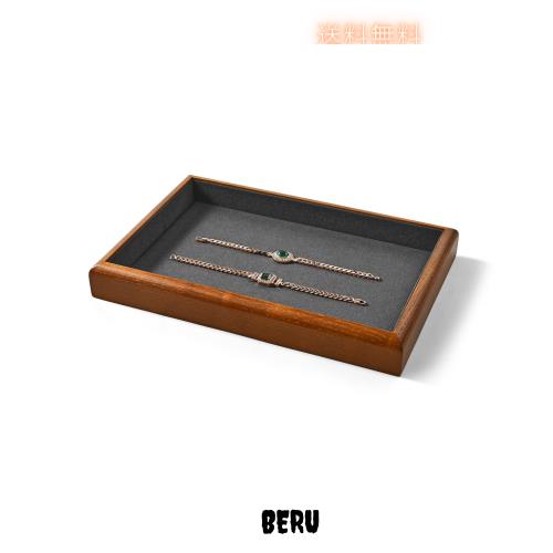 Papten ジュエリートレイ 木製 アクセサリートレイ 仕切りない 指輪 腕時計 ネックレスなど ディスプレイ 収納 高級 おしゃれ P18101 (ダの通販は 4,731円