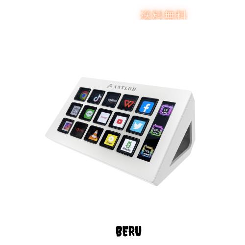 ANTLOD ストリーム コントローラー 15個のカスタムLCDボタン stream コントローラー ライブ配信 ＆ コンテンツ制作用一体型コントローラーの通販は 15,762円