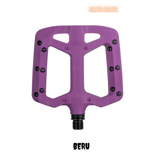 Funn Taipan ガラス繊維強化熱可塑性自転車ペダル 9/16インチのCrMo車軸と脛に優しいピン付き MTB/BMX/アーバン/グラベルライディング用