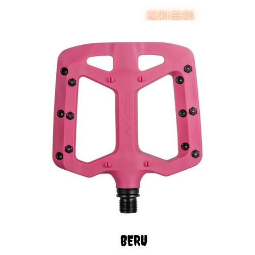 Funn Taipan ガラス繊維強化熱可塑性自転車ペダル 9/16インチのCrMo車軸と脛に優しいピン付き MTB/BMX/アーバン/グラベルライディング用