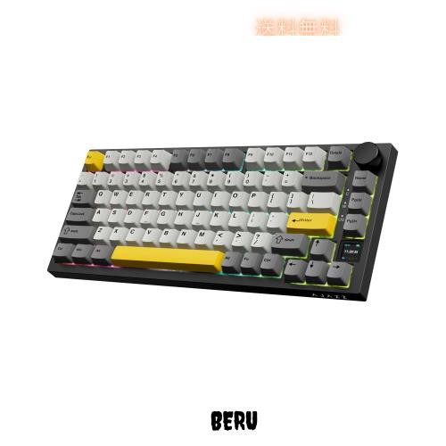 A.JAZZ AK820 Proゲーミングキーボード3モードgift軸 メカニカルRGBホットスワップ対応ノブ付きTFTスクリーン 2.4Ghz/ Bluetooth 5.1/有の通販は