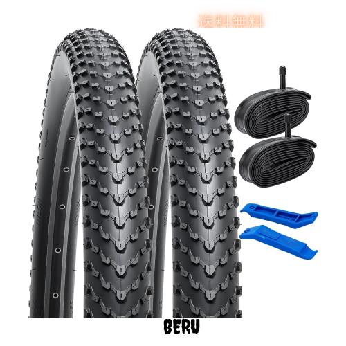 2本セット,26 2.4 タイヤ,26x2.40 60-559 自転車タイヤ + チューブ 肉厚 米式バルブ32mm +タイヤレバー,26 2.40 タイヤ,26 2.35 タイヤ,