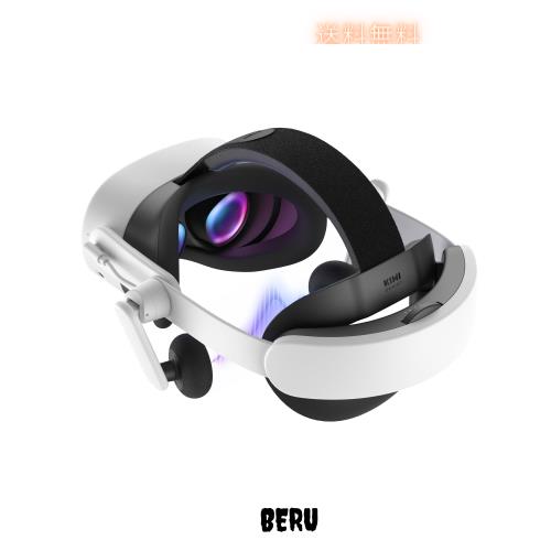 KIWI design K4 Duo All-in-One オーディオ バッテリー ヘッドストラップ Meta Quest 3S/3に対応 バッテリー ストラップ バランス音質 デ