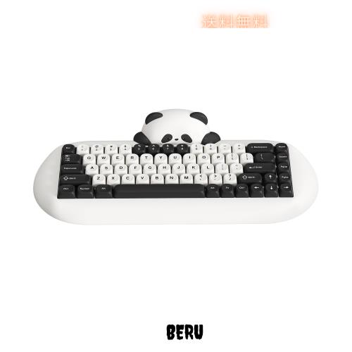 YUNZII C68 ワイヤレスメカニカルキーボード かわいいパンダ 65％ 無線 ホットスワップ シリコーン 人間工学 ゲーミングキーボード三つモ
