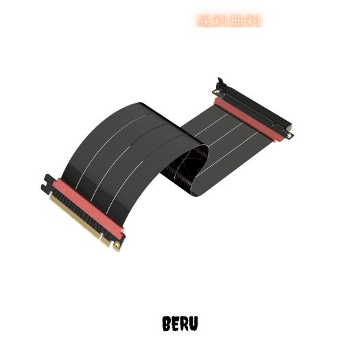 LINKUP - AVA5 PCIE 5.0 ライザーケーブル | RTX5090 RX9070 GPUに対応 | x16 128GB/s速度 | PCIe 4.0 ＆ WRX80/WRX90Eと互換性あり | ス