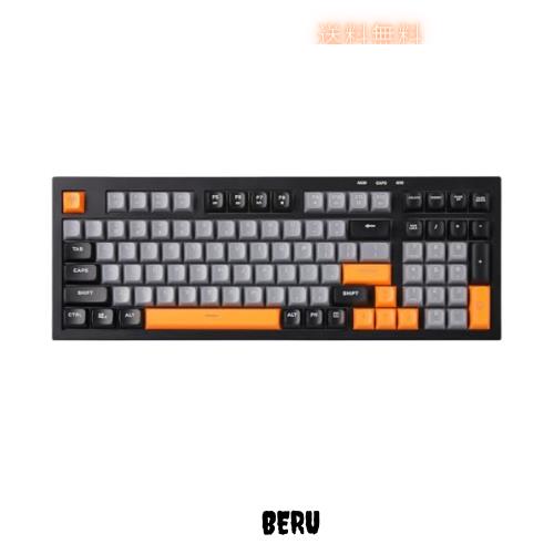 YUNZII D98 98キー ゲーミングキーボード メカニカルキーボード RGBバックライト付き 英語配列 静かな打鍵音 Windows対応 オフィス/ゲーの通販は 9,979円