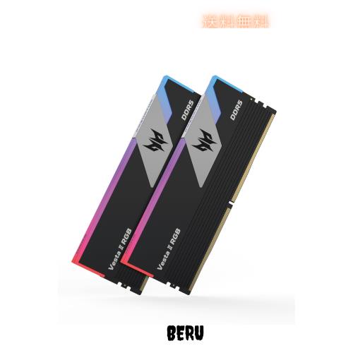Acer Predator Vesta ？ DDR5 6000MHz デスクトップPC用メモリ 32GB（16GB×2枚） CL32 RGB(発光型) シリーズ (PC5-48000) Intel XPM 3.0