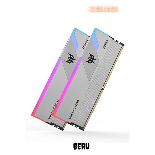 Acer Predator Vesta ？ DDR5 6000MHz デスクトップPC用メモリ 32GB（16GB×2枚） CL32 RGB(発光型) シリーズ (PC5-48000) Intel XPM 3.0の通販は