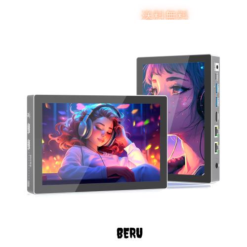 HigolePC ミニPC N100 Mini PC 16GB RAM 256/512GB ROM Windows 11 7インチ 高速Wi-Fi 小型PC 省電力 軽量 4K出力 2画面出力対応 省スペ