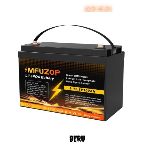 2024新登場！最新の技術を採用】MFUZOP 12V 100Ah LiFePO4リン酸