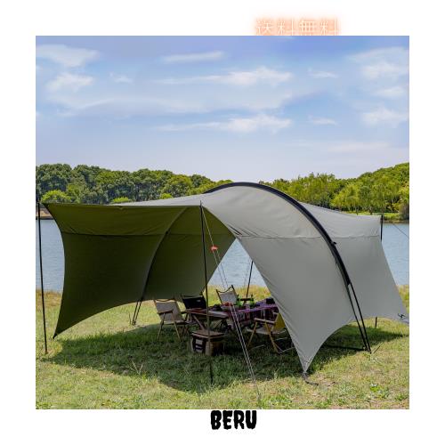 MC トモウント タープ 大型TCシェード TCタープ 日よけ 大空間 サンシェルター アウトドア キャンプキャノピー [HARU TARP] グリーン