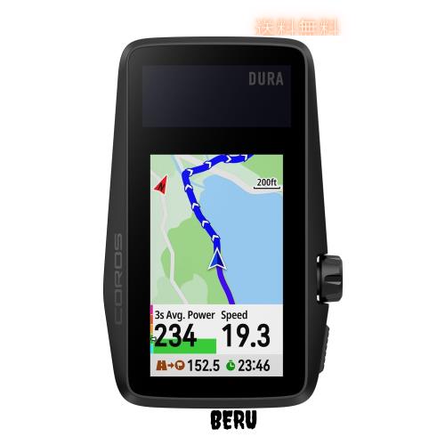 COROS（カロス）DURA サイクルコンピュータ GPS サイクリングコンピュータ 2.7インチ ソーラー充電 超長い稼働時間 ナビゲーション地図表