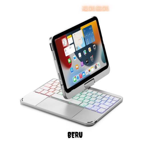 360度回転 2024 iPad mini A17 Pro キーボード iPad Mini 第6世代 キーボードケース タッチパッド バックライト付き 折りたたみ iPad min