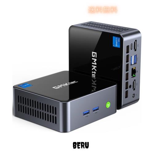 GMKtec ミニPC インテル core i7 1195G7(4C/8T 最大 5.0GHz) Mini PC DDR4 32GB 1TB PCIe3.0 SSD Windows 11 Pro 2.5G LAN 3画面出力 WIF