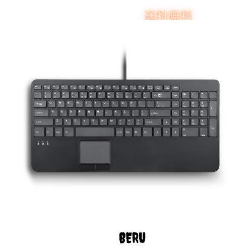 Perixx PERIBOARD-534US タッチパッド搭載 有線 コンパクト キーボード パンタグラフキー