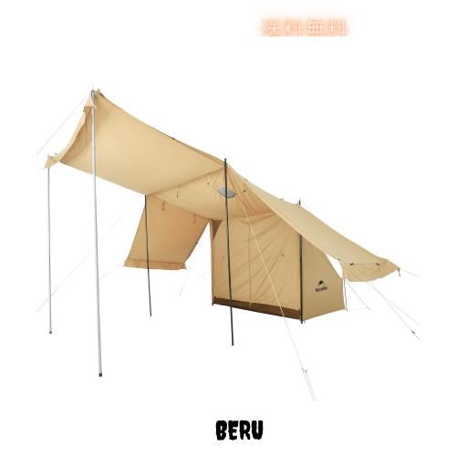 Naturehike公式ショップ パップテント TC軍幕 ソロキャン 1人用 インナー付き 4シーズン適用 サイドパネル フロア キャンプ アウトドア