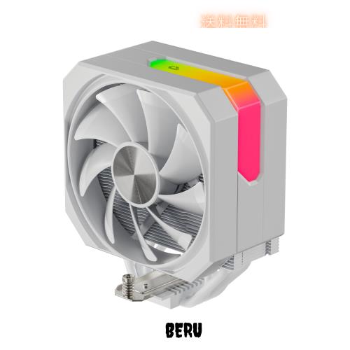upHere CPUクーラーARGB PWMファン搭載 4本ヒートパイプ TDP230W サイドフロー型 cpu冷却 空冷 静音CPUファン AMD AM4 AM5/ Intel LGA 20の通販は