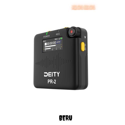 DEITY PR-2 ラベリアマイク付きステレオポケットレコーダー 24 bit/ 32 bitフロート収録対応 ライブモニタリング可能 タイムコード機能付