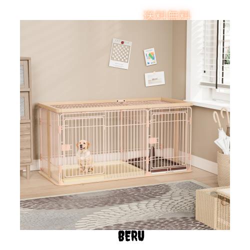 Petnniko 犬 ケージ 犬 ゲージ 幅146×奥行68×高さ70cm 小中大型犬用