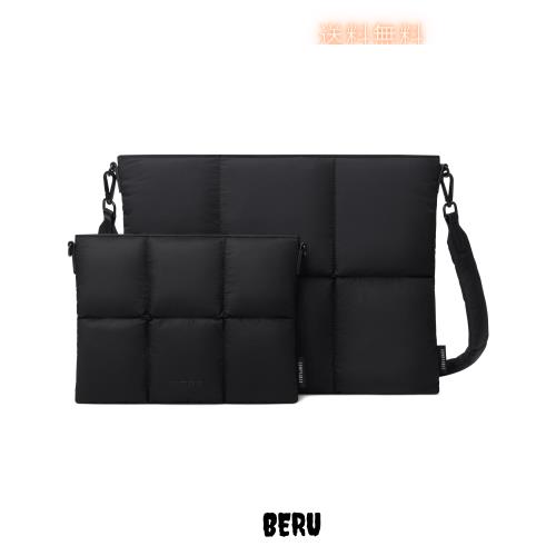 Comfyable Puffy Laptop Sleeve 13 Inch 14 Inch, Quilted Puffer Pillow Case with Strap Compatible for MacBook Air 13 M3 2024”, Maの通販は