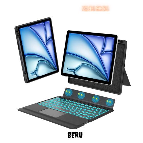 【2024年新型】iPad Pro用 13インチ（M4）ケース キーボード Bluetooth キーボードカバー 脱着式 iPad Pro 13inch（M4）専用キーボード付
