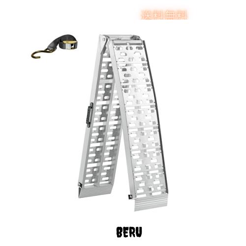 LEMNISCATE バイク用 ラダーレール 1本 長さ228cm 幅30.5cm 耐荷重340kg 折り畳み式 アルミブリッジ 軽量アルミラダー コンパクト 取っ手の通販は 16,967円