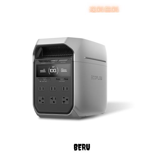 EcoFlow DELTA 3 Plus ポータブル電源 1024Wh 業界最速級の充電