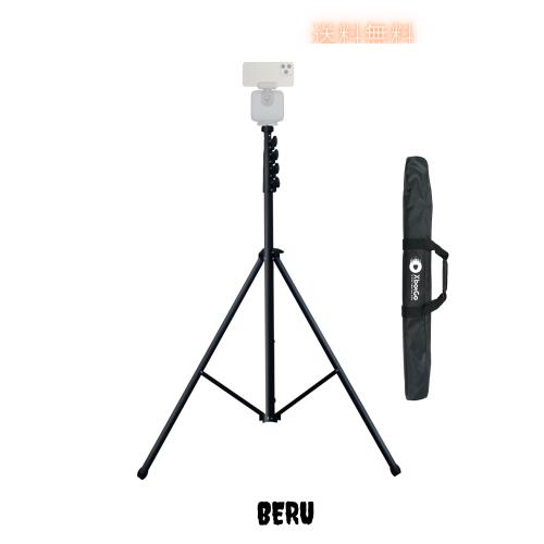 XbotGo Update T4 三脚 サッカー/バスケットボールゲーム録画用:最大13フィート、追加クイックリリースマウント、収納バッグ、滑り止めフ