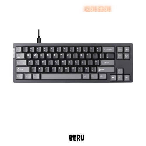 YUNZII RT68 ゲーミングキーボード メカニカル ラピッドトリガー TKL ゲーミング 磁気スイッチ RGB 有線 USB コンパクト 65%配列68キーノ