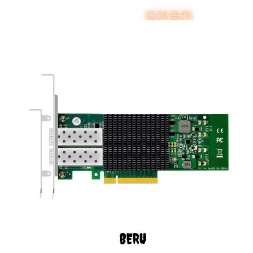 GLOTRENDS ST7268 2ポート10Gb SFP+ LANカード、PCIe 2.0 X8インターフェイス、Intel 82599ESチップ搭載、Intel X520-DA2互換、Windows S