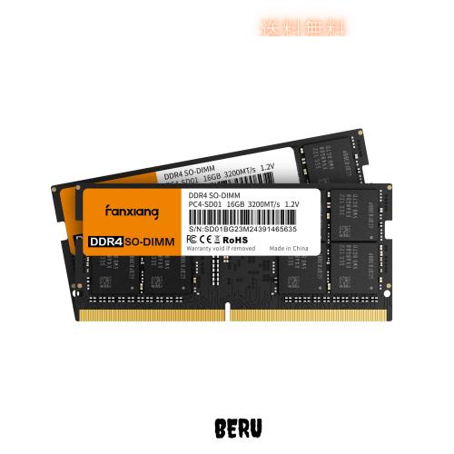 Fanxiang DDR4 3200Mhz 16GBx2枚(32GB) ノートPC用メモリ SODIMM 260Pin 1.2V CL22 Intel AMD対応 相性保証 ノートパソコンメモリモジュの通販は 12,539円