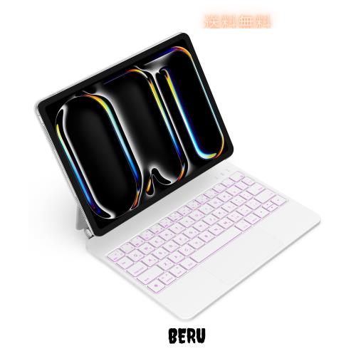 WOTOWEL iPadマジックキーボード 2024 iPad Pro 11 インチ(M4) モデル番号（A2836 A2837 A3006）日本語配列 高精度トラックパッド付き シ