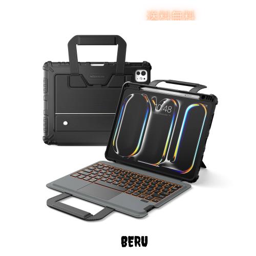 Nillkin Carry Go キーボード付きケース iPad Air M2 2024 11インチ 第5/4世代、iPad Pro 11 インチ ケース キーボード付き (第4/3/2/1世