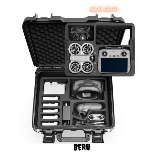 Lekufee DJI Neoドローン用防水ハードキャリングケース,DJI RC 2,DJI RC N3/N,DJI Goggles 3(Goggles N3 には対応していません)/2/Goggle