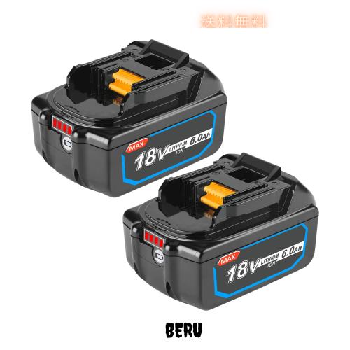 マキタ バッテリー 18V 互換バッテリー BL1860B： マキタ 18V バッテリー マキタ 18v 互換 バッテリー 6.0ah BL1860B BL1830 BL1840 BL18の通販は 7,424円